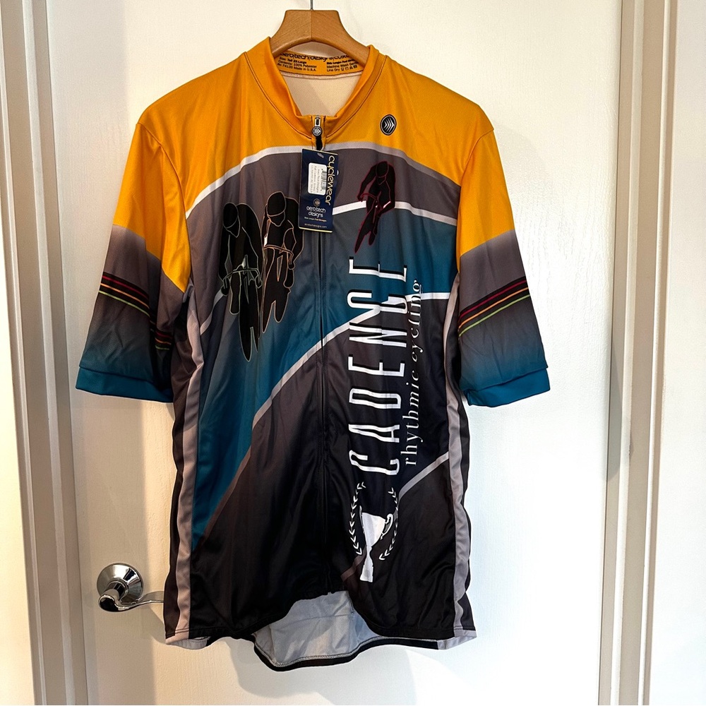 Aero Tech Designs NWT short sleeve full zip cycling jersey
